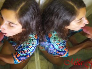 Опытная минетчица от 1 лица ртом ублажает бойфренда