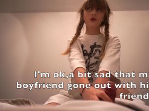 Рыжая румынская лолита с косичками делает минет