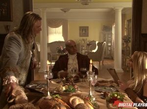 Классные лесби облизывают письки в средневековом замке