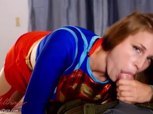 Компиляция крутых минетов от симпатичной блондинки и камшотов ей на лицо