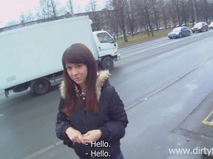 Русский пикапер заплатил и трахнул красивую девушку с улицы