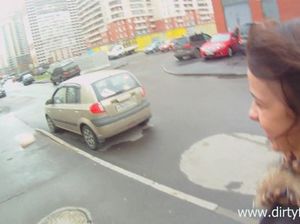 Русский пикапер заплатил и трахнул красивую девушку с улицы