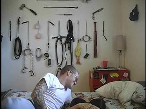 Татуированная парочка занимается сексом в домашних условиях