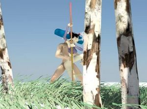 Веселый 3D секс мультик с трахающимися на улице ребятами