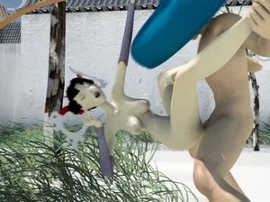 Веселый 3D секс мультик с трахающимися на улице ребятами