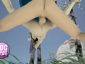 Веселый 3D секс мультик с трахающимися на улице ребятами