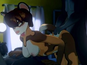 Голые девушки лисички занимаются горячим сексом со своими любовниками