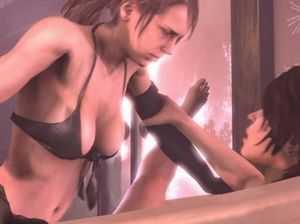 Футанари из мультика занимаются сексом прямо в ванной