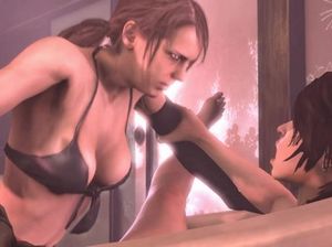 Футанари из мультика занимаются сексом прямо в ванной