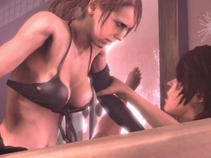 Футанари из мультика занимаются сексом прямо в ванной