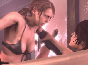 Футанари из мультика занимаются сексом прямо в ванной