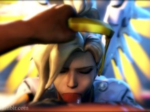 Девушка ангел с крыльями и нимбом сосет толстый пенис