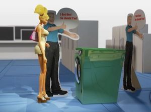 Мультяшные лесбиянки занимаются сексом в магазине большим дилдо