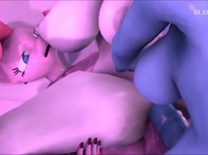 Двойное проникновение членами футанари в мультике My Little Pony