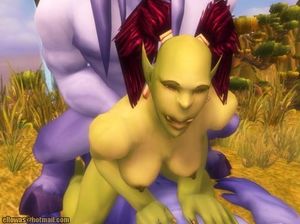 Мужики-химеры натягивают сисястую троллиху на два члена в секс мультфильме