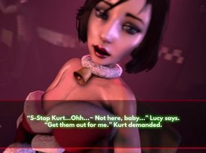 Зрелая 3D телочка с огромными дойками трахается в машине с чернокожим парнем