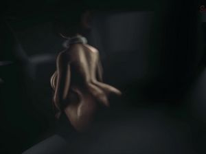 Зрелая 3D телочка с огромными дойками трахается в машине с чернокожим парнем