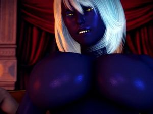 Белый парень трахает в разных позах негритянку с огромными дойками