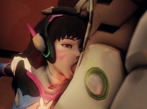 Смазливая девчонка ублажила трех самцов пиздой и ротиком в 3D секс мульте