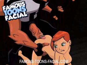 Монстр поставил раком молодую девушку и жестко сношает ее