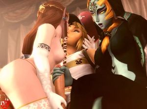 Горячая подборка 3D красоток сосущих огромные члены и скачущих на них