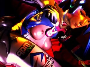 Рисованная транс футанари обслужила своей пиздой сотню мужиков