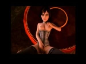 Стройная мультяшная брюнетка лихо скачет и отсасывает множество пенисов