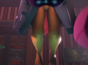 Цветная футанари на прозрачном столе ебет грудастую девушку