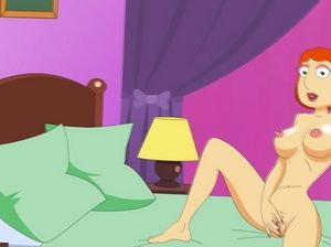 Мультяшная рыжая женщина сосет член и занимается сексом прямо в анус