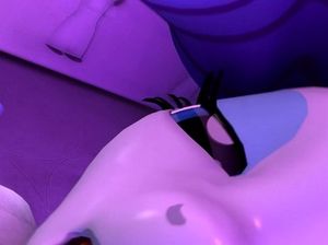 Сказочная футанари единорог дает подрочить свой длинный хер и стонет