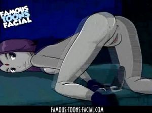 Рисованный оборотень натянул молодую куколку в очко в мультфильме