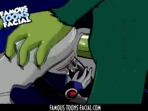 Рисованный оборотень натянул молодую куколку в очко в мультфильме