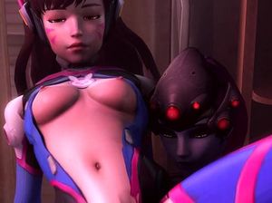 Футанари огромным членом трахает телочку и поливает ее спермой