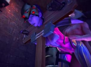 Стройная 3D мультяшка в колодках стонет от секса со страстным мужиком