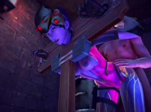 Стройная 3D мультяшка в колодках стонет от секса со страстным мужиком