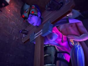 Стройная 3D мультяшка в колодках стонет от секса со страстным мужиком