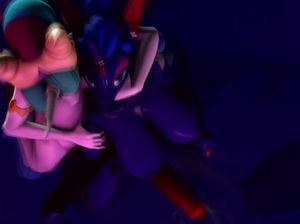 Большегрудые цветные футанари занимаются анальным сексом