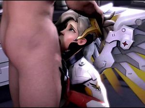 Космическая воительница делает глубокий отсос мужику