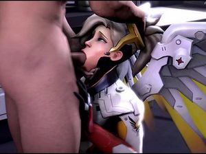 Космическая воительница делает глубокий отсос мужику