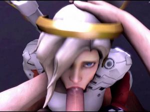 Космическая воительница делает глубокий отсос мужику