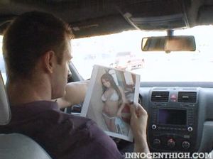 Учитель трахнул грудастую студентку в глотку и манду в машине и на парте